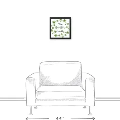 Discount Personalized Clover Wreath Framed Art Print St Patricks Day Decorations