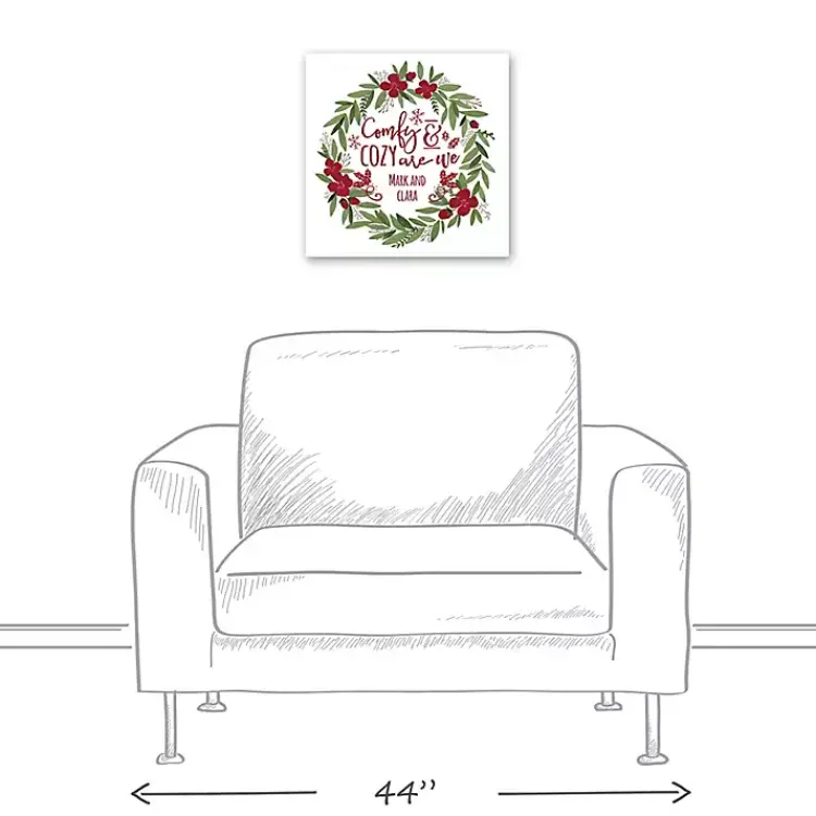 Discount Personalized Comfy & Cozy Are We Wall Plaque Christmas Art & Wall Decor