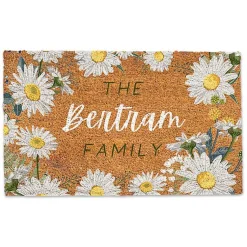 Kirklands Home Doormats|Personalized Daisy Chain Coir Doormat