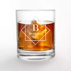 Kirklands Home Glassware & Drinkware|Personalized Diamond Whiskey Glasses, Set of 2