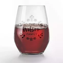 Best Personalized Easter Cross Wine Glasses, Set of 2 Easter Decorations