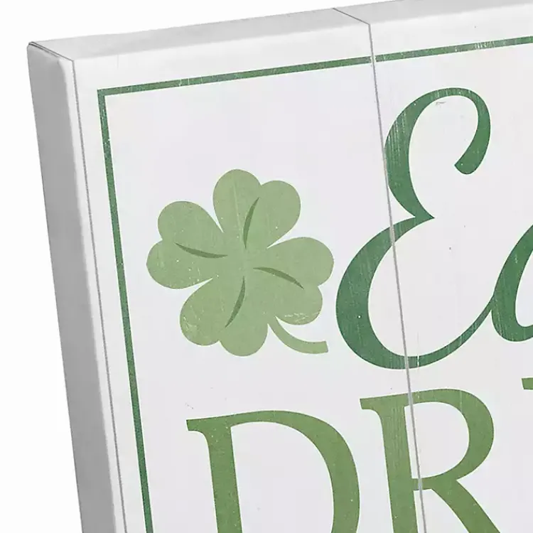 Hot Personalized Eat Drink and Be Irish Canvas Print St Patricks Day Decorations