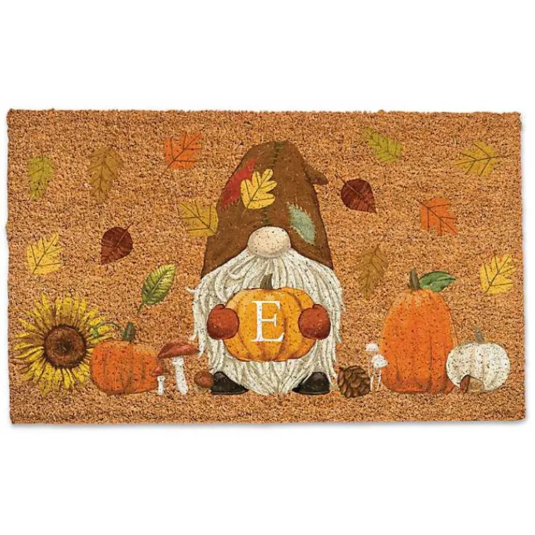 Discount Personalized Fall Gnome Monogram Doormat Fall