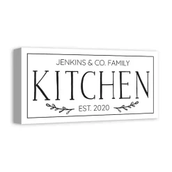 Kirklands Home Wall Quotes & Signs|Personalized Family Kitchen Co. Canvas Wall Plaque