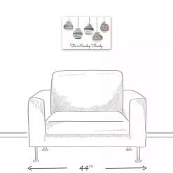 Discount Personalized Family Ornaments Canvas Art Print Christmas Art & Wall Decor