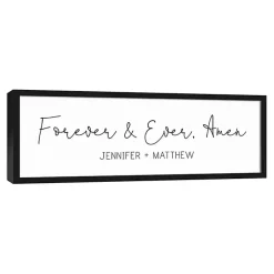 Kirklands Home Wall Quotes & Signs|Personalized Forever and Ever Canvas Wall Plaque