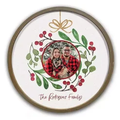 Discount Personalized Holly Family Ornament Wall Plaque Christmas Art & Wall Decor