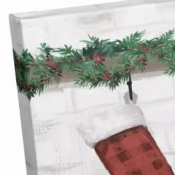 Outlet Personalized Mantel Stockings Canvas Wall Plaque Christmas Art & Wall Decor