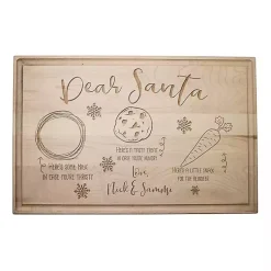 Sale Personalized Maple Santa's Treats Cutting Board Christmas Dining & Entertaining