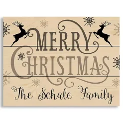 Online Personalized Merry Christmas Pallet Wall Plaque Christmas Art & Wall Decor