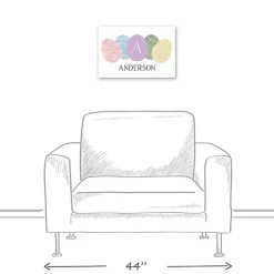 Best Personalized Monogram Egg Canvas Wall Plaque Easter Decorations