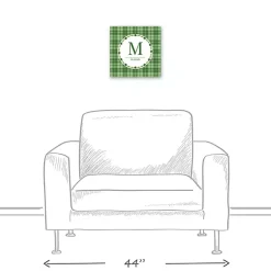 Personalized Monogram Shamrock Canvas Art Print St Patricks Day Decorations