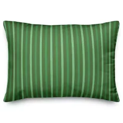 Personalized Monogram Shamrock Stripe Pillow St Patricks Day Decorations