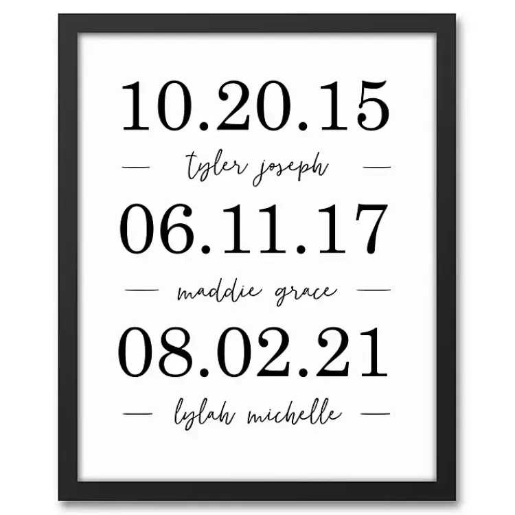 Kirklands Home Wall Quotes & Signs|Personalized Names & Dates Framed Canvas Print