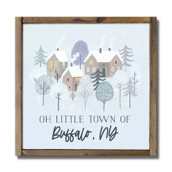 Discount Personalized Oh Little Town Framed Wall Plaque Christmas Art & Wall Decor