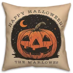 Outlet Personalized Retro Jack O Lantern Halloween Pillow Halloween