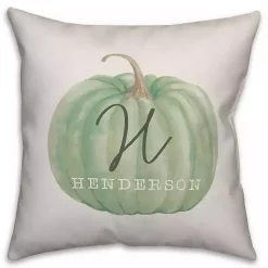 Clearance Personalized Sage Pumpkin Harvest Outdoor Pillow Fall