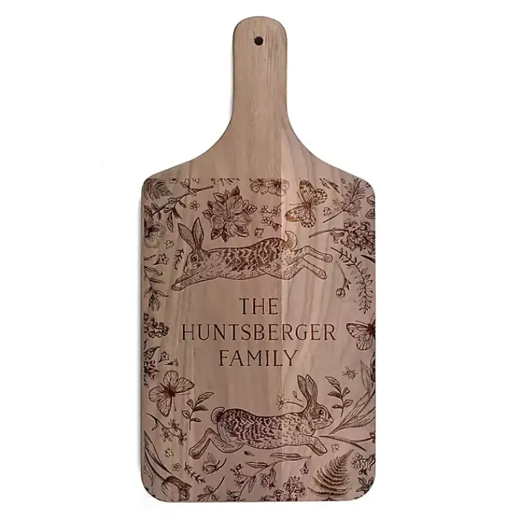 Best Personalized Vintage Bunnies Walnut Serving Board Easter Decorations