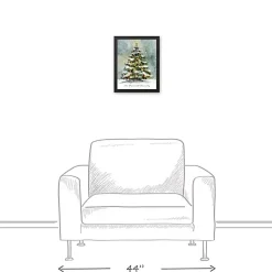 Clearance Personalized Watercolor Christmas Canvas Art Print Christmas Art & Wall Decor