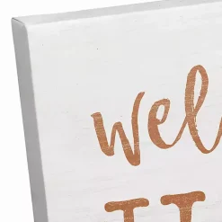 Discount Personalized Welcome Home Fall Canvas Art Print Fall