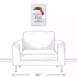 New Personalized Welcome My Elves Canvas Wall Plaque Christmas Art & Wall Decor