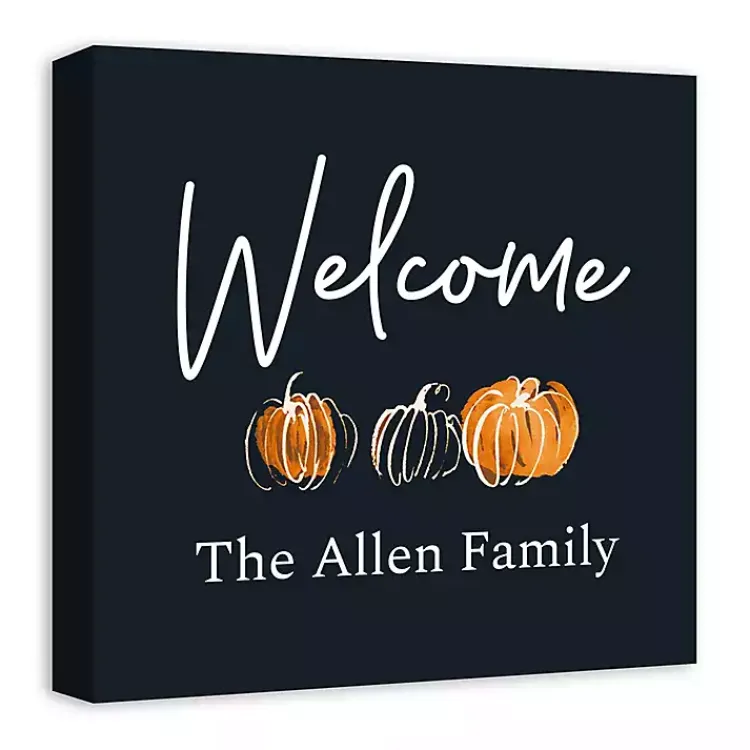 Outlet Personalized Welcome Pumpkin Harvest Wall Art Fall