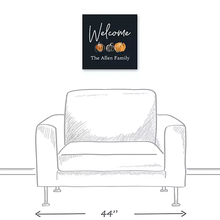 Outlet Personalized Welcome Pumpkin Harvest Wall Art Fall