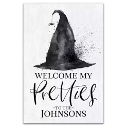 Hot Personalized Witch Hat Halloween Wall Art Halloween