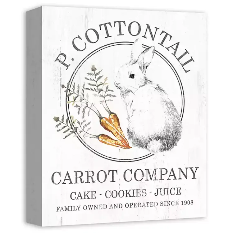 Best Peter Cottontail Carrot Company Canvas Art Print Easter Decorations