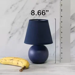 Kirklands Home Table Lamps|Petite Orb Ceramic Table Lamp Blue