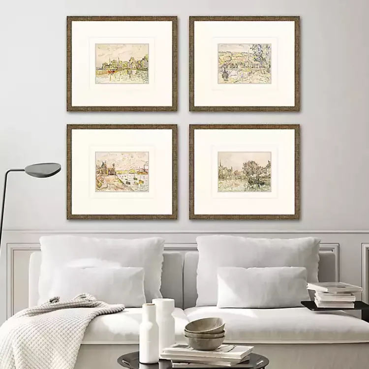 Kirklands Home Framed Art|Petite Landscapes Framed Art Prints, Set of 4