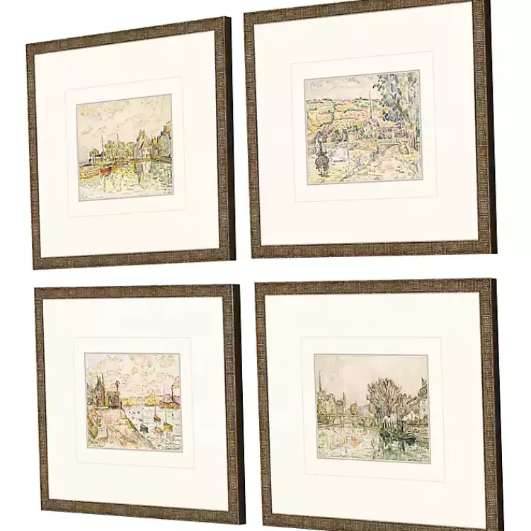 Kirklands Home Framed Art|Petite Landscapes Framed Art Prints, Set of 4
