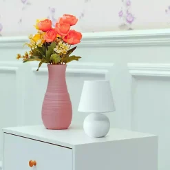 Kirklands Home Table Lamps|Petite Off Orb Ceramic Table Lamp White