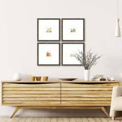 Kirklands Home Framed Art|Petite Sunrise Giclee Gold Framed Prints, Set of 4