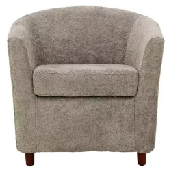 Kirklands Home Accent Chairs|Pewter Boucle Parker Club Chair Gray
