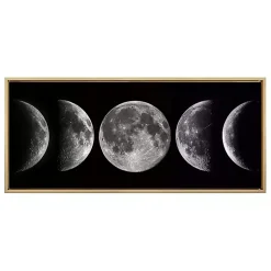 Kirklands Home Canvas Art|Phases of the Moon Framed Canvas Art Print