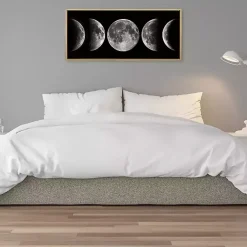 Kirklands Home Canvas Art|Phases of the Moon Framed Canvas Art Print