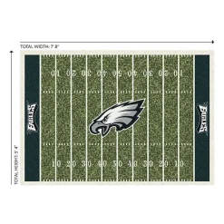 Kirklands Home Area Rugs|Philadelphia Eagles Home Field Area Rug, 6x8 Green