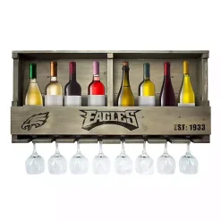 Kirklands Home Shelves|Philadelphia Eagles Reclaimed Wood Bar Shelf Gray