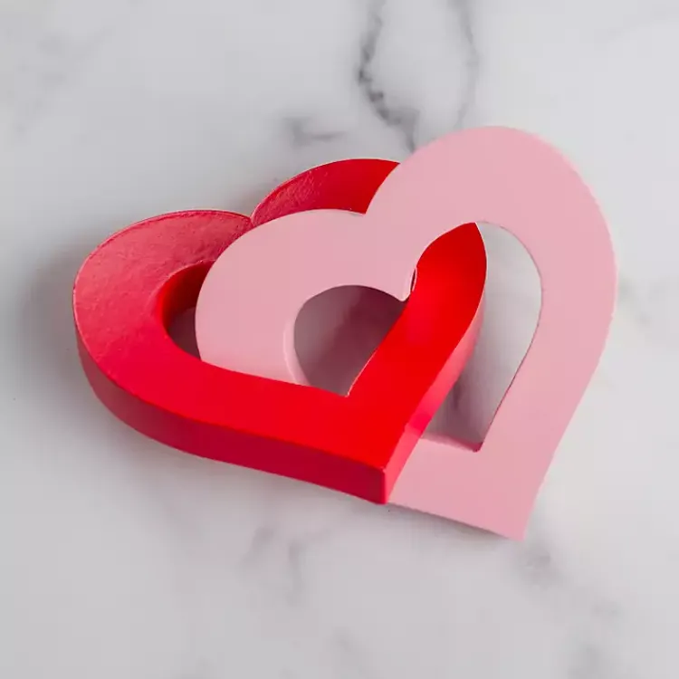 Best Pink & Red Hearts Link Sculpture Valentines Day Decorations