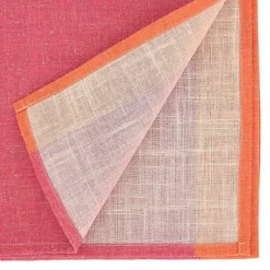 Kirklands Home Table Linens|Pink and Orange Colorblock Table Runner