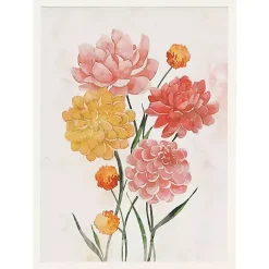 Kirklands Home Framed Art|Pink and Yellow Flowers Framed Art Print