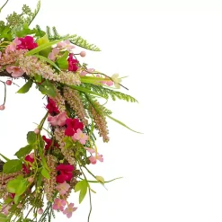 New Pink Berry Floral Wreath Wreaths