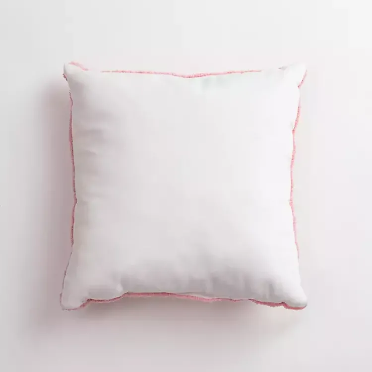 Sale Pink Bunny Hooked Pillow Easter Decorations