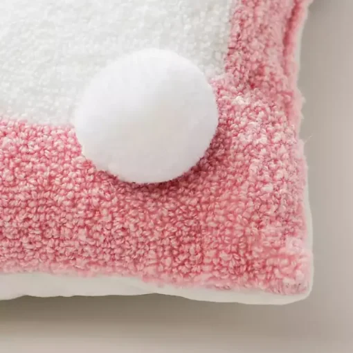 Sale Pink Bunny Hooked Pillow Easter Decorations