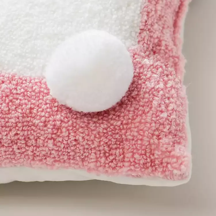 Sale Pink Bunny Hooked Pillow Easter Decorations