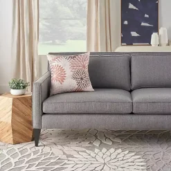 Kirklands Home Outdoor Cushions & Pillows|Floral Chevron Outdoor Throw Pillow Pink