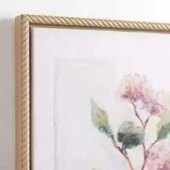 Kirklands Home Canvas Art|Pink Floral Still Life Framed Canvas Art Print Multi