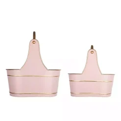 Clearance Iron Merry Christmas Baskets, Set of 2 Christmas Decorations