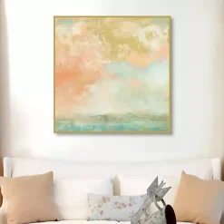 Kirklands Home Canvas Art|Pink Mist Framed Canvas Art Print